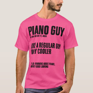 Klavier-Typ Definition Tastatur Instrument Klavier T-Shirt