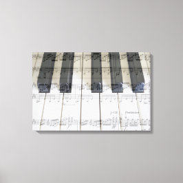 Klavier u. Mondschein-Sonate - 3. Bewegung Leinwanddruck