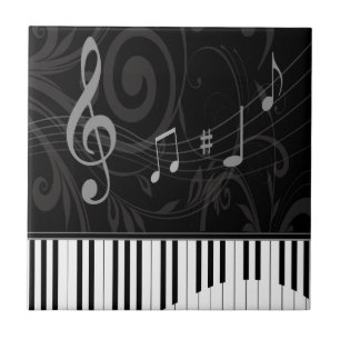 Klavier und musikalische Bemerkungen Fliese