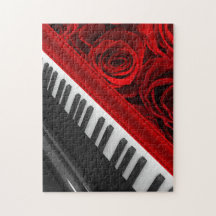 Klavier und Rosen