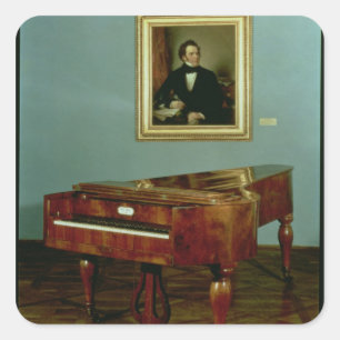 Klavier von Franz Peter Schubert Quadratischer Aufkleber