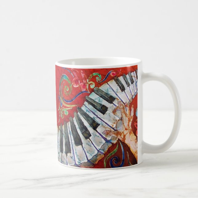 Klavier-Wecker-Tasse Tasse (Rechts)