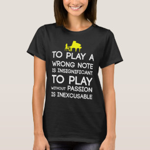 Klavier zum Klavier spielen ein falsches Zeichen f T-Shirt