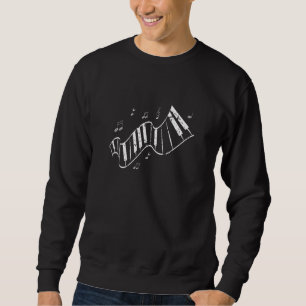 Klavierinstrument Musikalischer Spieler Pianist Mu Sweatshirt