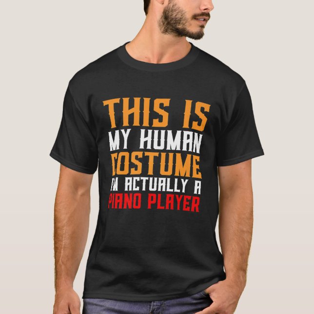 Klavierkostüm für Pianisten Geschenk für Pianisten T-Shirt (Vorderseite)