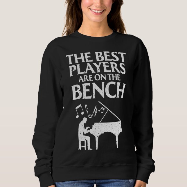 Klavierkunst Männer Frauen Kinder Klavierspieler Sweatshirt (Vorderseite)