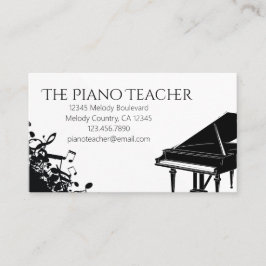 Klavierlehrer Pianist Musician Visitenkarte