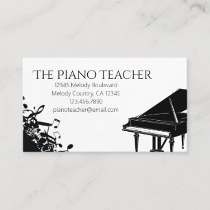 Klavierlehrer Pianist Musiker Visitenkarte