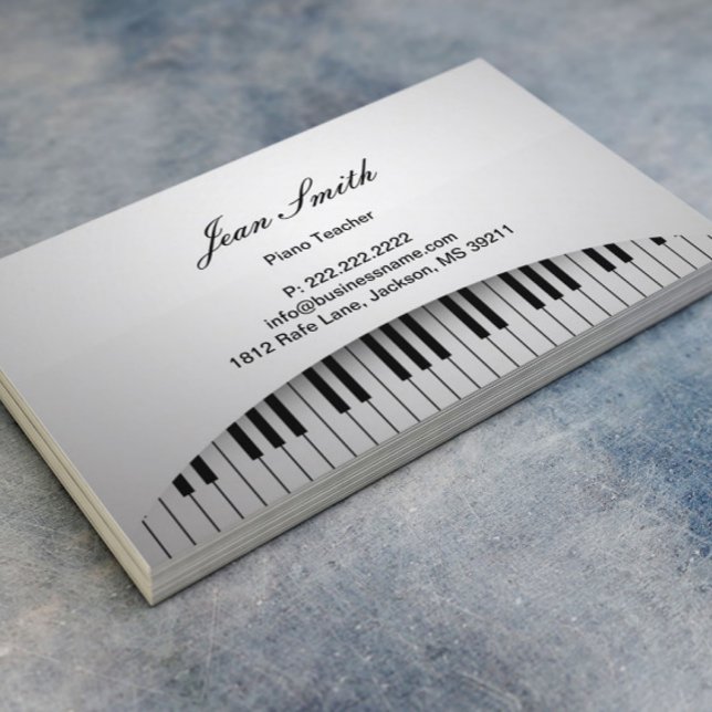 Klavierlehrer Piano Piano Piano Piano Piano Piano  Visitenkarte (Von Creator hochgeladen)