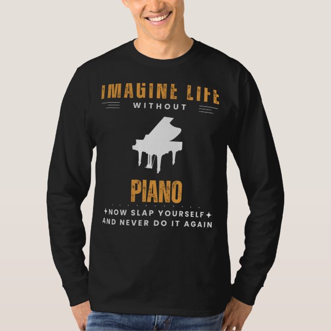 Klavierloses Spielen: Slap Yourself & Harmonize T-Shirt (Vorderseite)