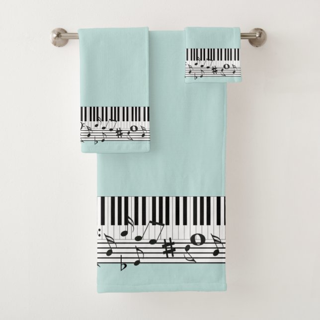 Klaviermusik Design Badetuch Set (Insitu)