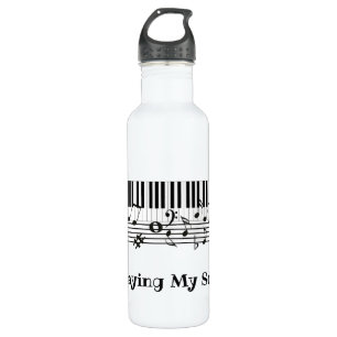 Klaviermusik Design Wasserflasche Edelstahlflasche