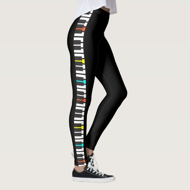 Klaviermusik Leggings (Rechts)