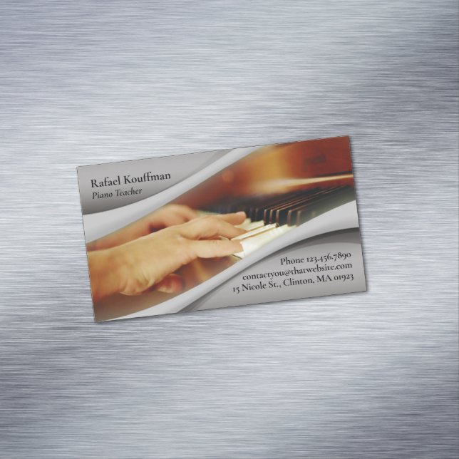 Klaviermusik Magnetische Visitenkarte (Beispiel)