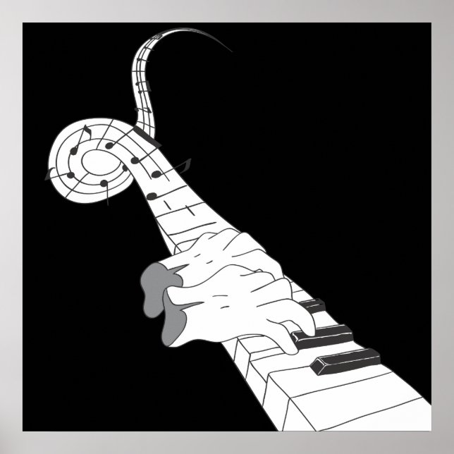 Klaviermusik Poster (Vorne)