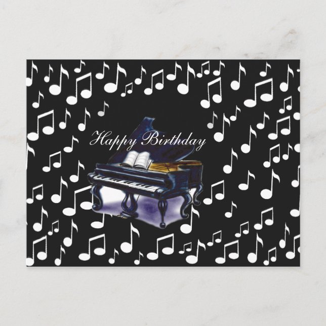 Klaviermusik_ Postkarte (Vorderseite)