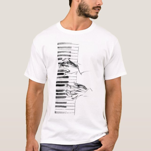 Klaviermusik T-Shirt (Vorderseite)
