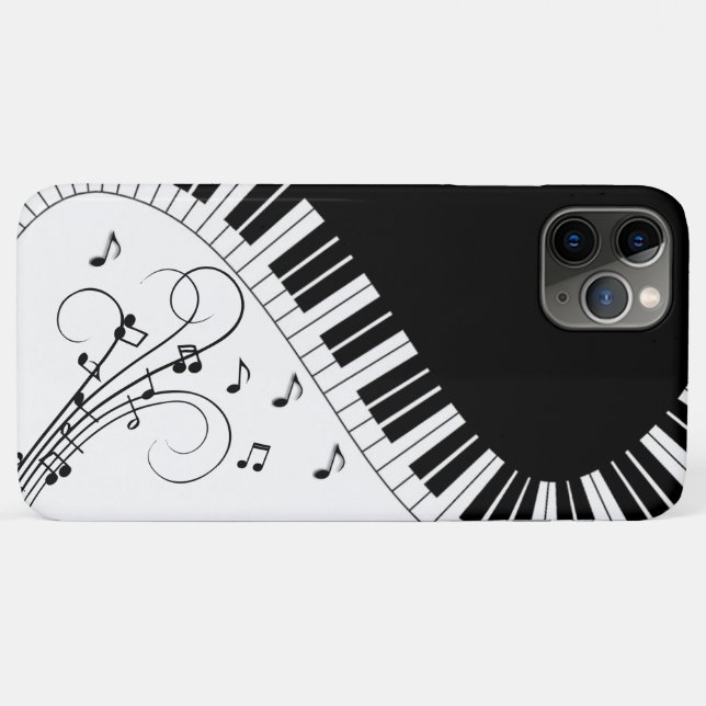 Klaviermusikdesign Case-Mate iPhone Hülle (Rückseite (Horizontal))