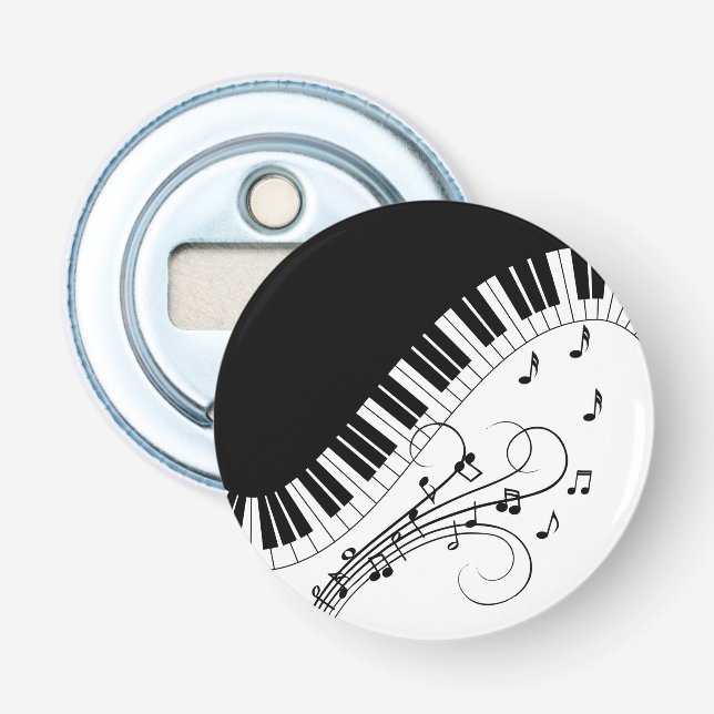 Klaviermusikdesign Flaschenöffner (Vorderseite)