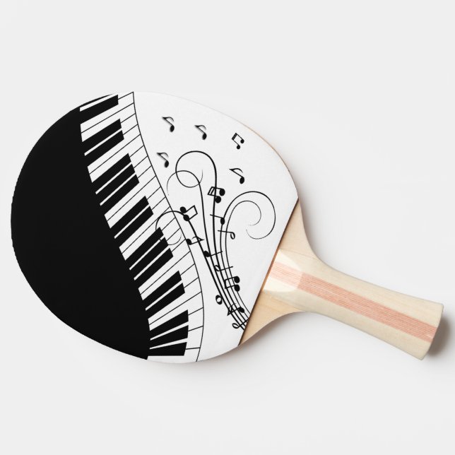 Klaviermusikdesign Tischtennis Schläger (Seitenansicht)