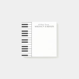 Klaviermusiker Band-Lehrer Postit Notes Post-it Klebezettel