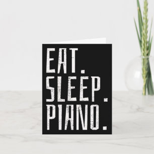 Klaviermusikinstrument Pianist Vintages Geschenk Karte