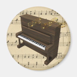 Klaviermusikinstrument und Blatt-Musik-Magnet Magnet