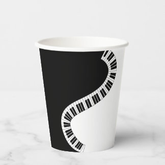 Klaviermusiktastatur  pappbecher