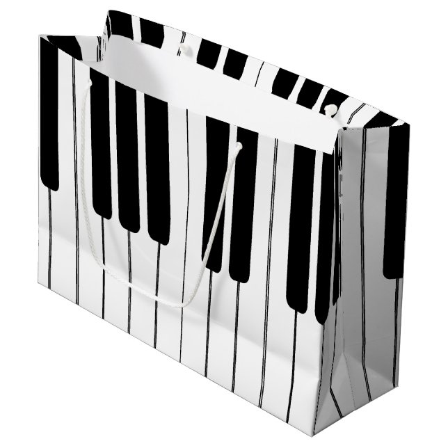 Klavierorgel Große Geschenktasche Geschenktüte (Vorderseite Schrägansicht)