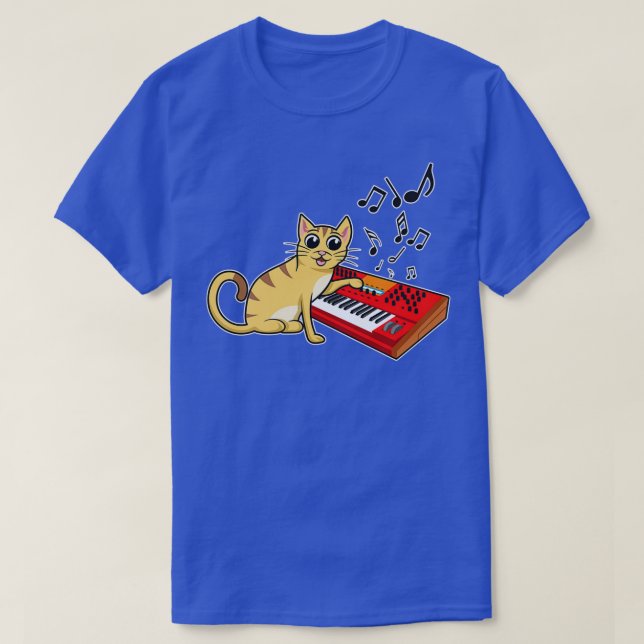Klavierpiano-Tastatur T-Shirt (Design vorne)