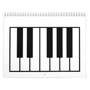 Klavierschlüssel Kalender