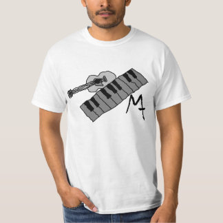 Klavierschlüssel und Gitarrenwertt-stück T-Shirt