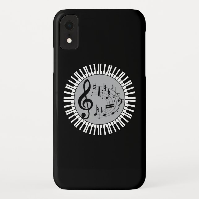 Klavierschlüssel und Musiknote Case-Mate iPhone Hülle (Rückseite)