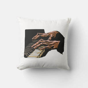 Klavierspielende Pianistenhände – Kissen