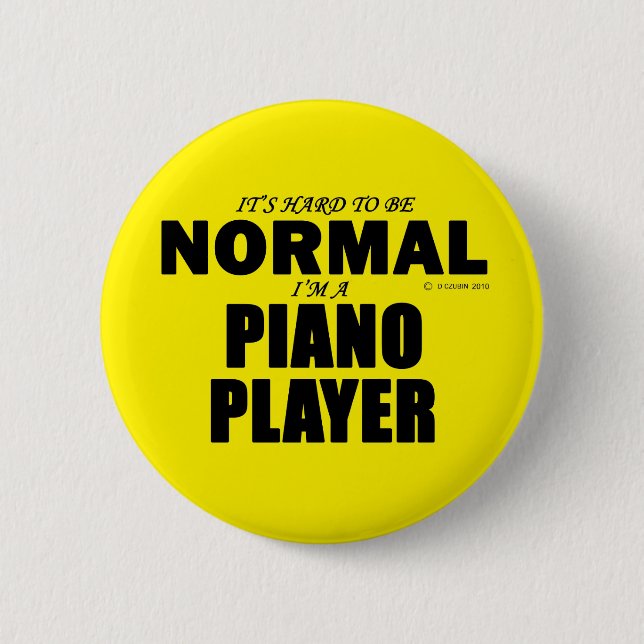 Klavierspieler Button (Vorderseite)