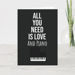 Klavierspieler Karten Pianist Musiker Keyboard