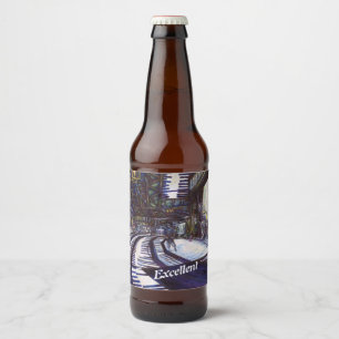 Klavierstühlen Bierflaschenetikett