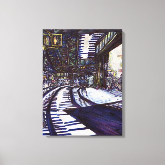 Klavierstühlen Leinwanddruck (Vorderseite)