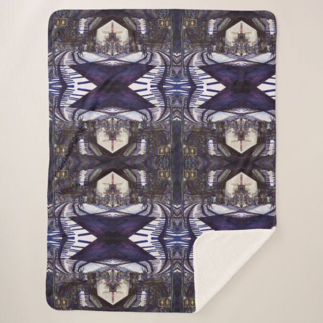 Klavierstühlen Sherpadecke (Vorderseite)