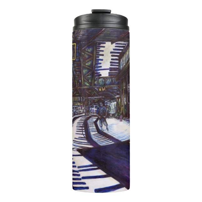 Klavierstühlen Thermosbecher (Vorderseite)