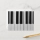 Klaviertastatur Benutzerdefinierte Postkarte (Vorderseite/Rückseite Beispiel)