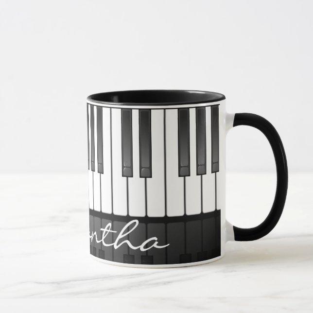 Klaviertastatur-Design-Tasse Tasse (Rechts)
