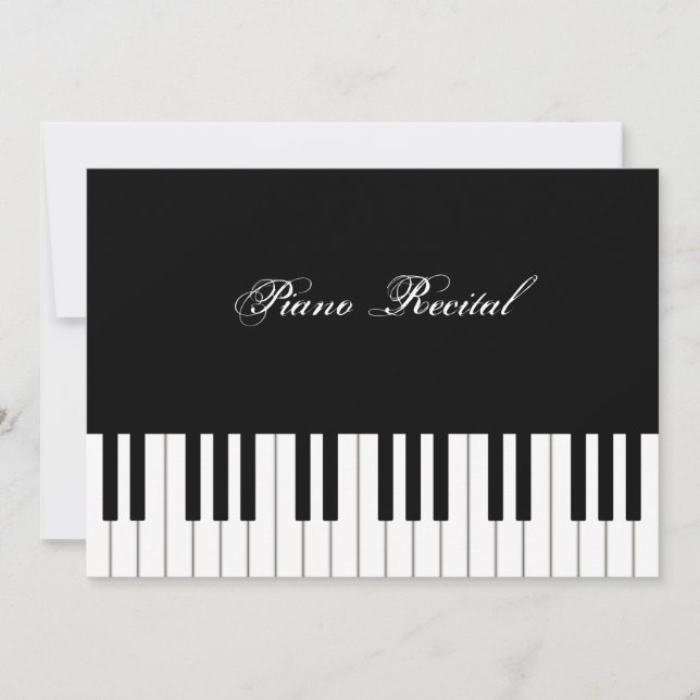 Klaviertastatur Elegante Personalisierte Musikerin (Vorderseite)