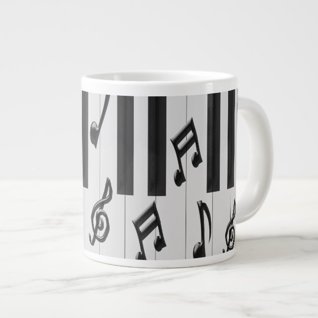 Klaviertastatur Jumbo-Tasse (Vorderseite Rechts)