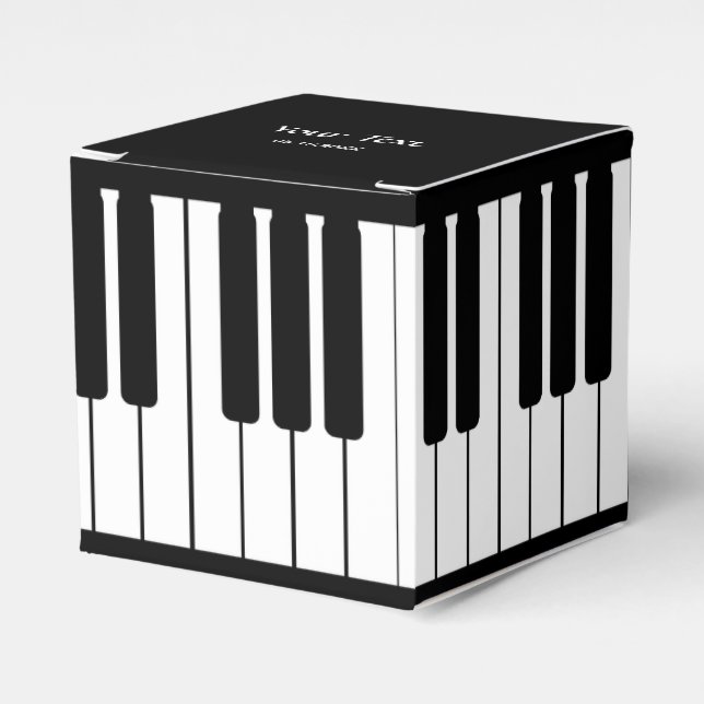 Klaviertastatur - Klassisches Gastgeschenk Geschenkschachtel (Vorderseite)
