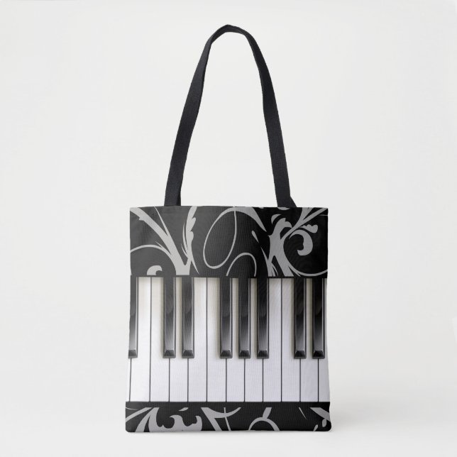 Klaviertastatur // Klavierlehrer // Musiker Tasche (Vorderseite)