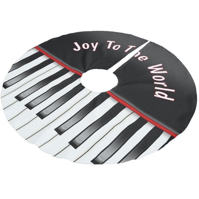 Klaviertastatur mit Angebot Polyester Weihnachtsbaumdecke (Schrägansicht)