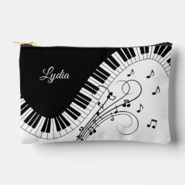 Klaviertastatur Musik Design Name Zubehörtasche