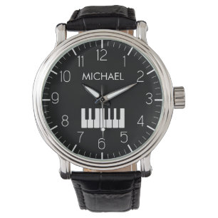 Klaviertastatur Personalisiert Musikerin Armbanduhr