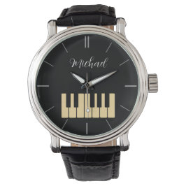 Klaviertastatur Personalisiert Musikerin Armbanduhr